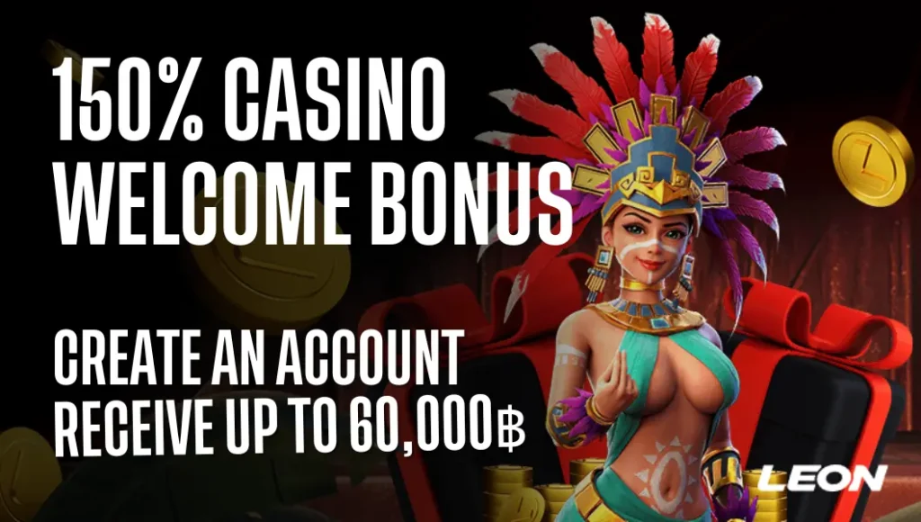 150% casino welcome Bonus 60000